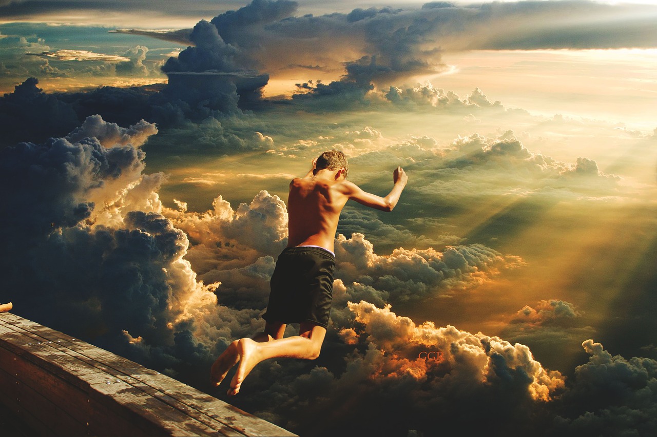 О жизни человека подобного. Прыжок в небо. Прыжок в вечность. Идти по небу.