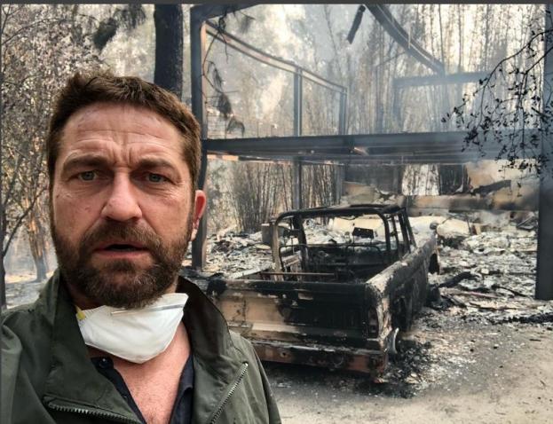 Read more about the article Spłonęły domy znanych celebrytów w Los Angeles! Gerard Butler pokazał zgliszcza domu[WIDEO]